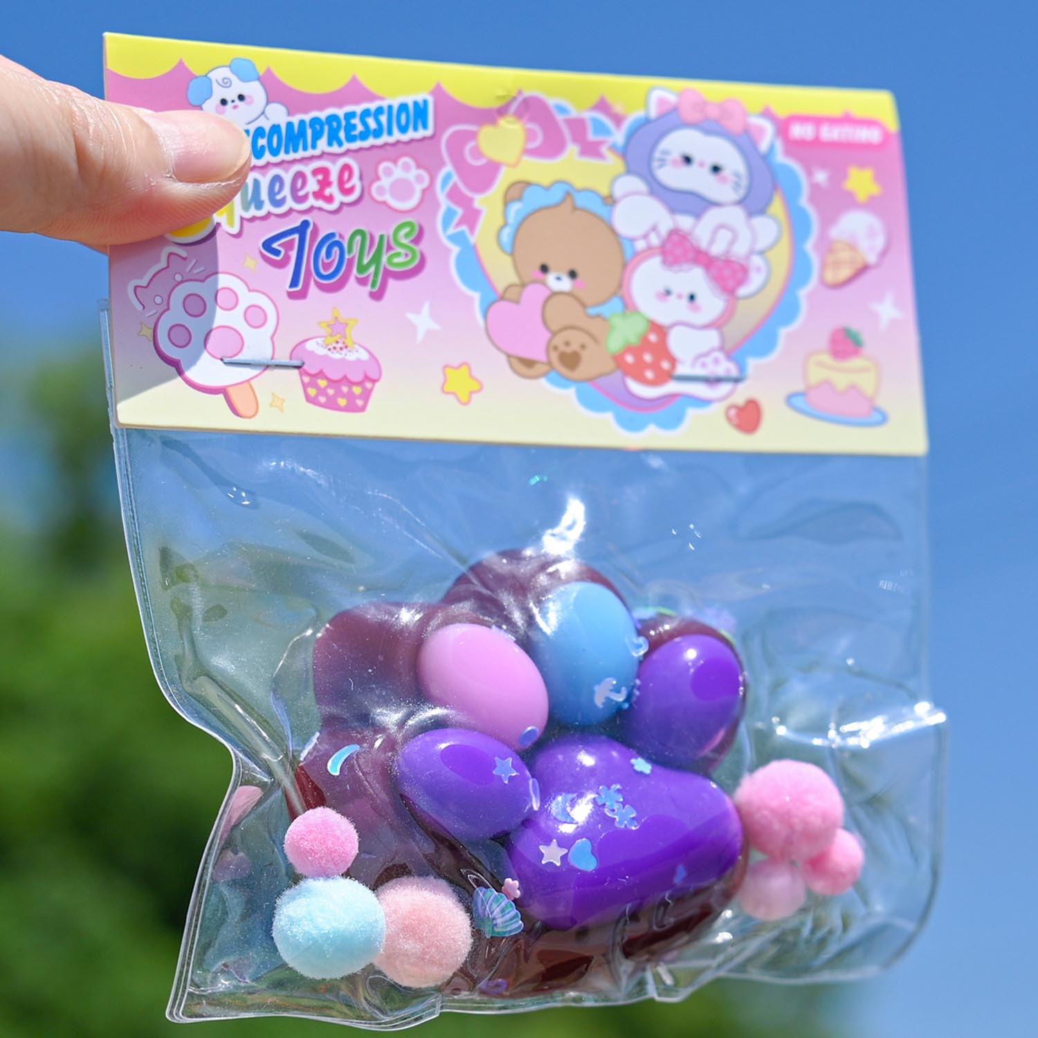 Pequeño libro rojo con garras de gato ultra suaves pellizco juguetes de descompresión divertidos juguetes de simulación de alimentos pellizco tpr artefacto de descompresión