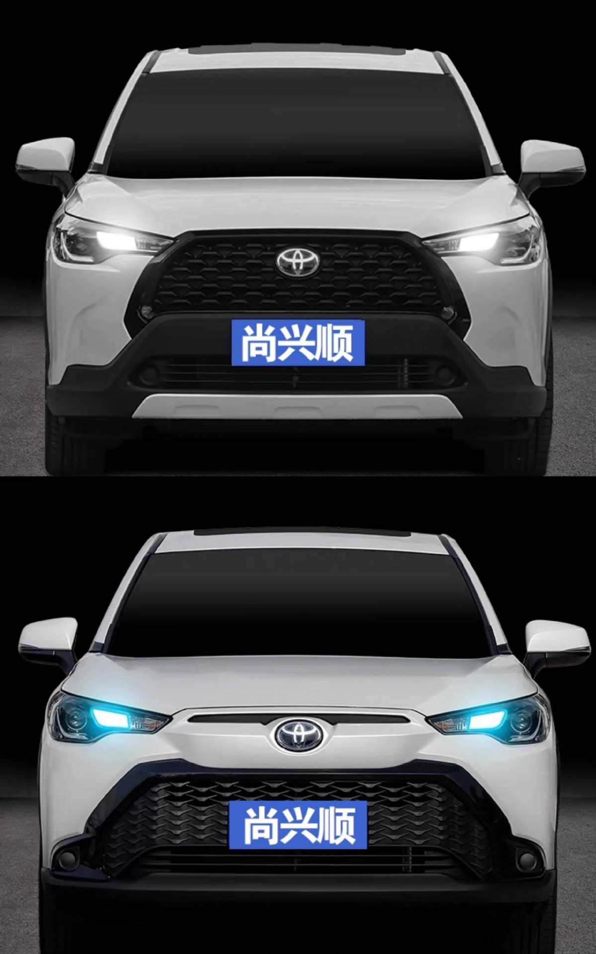 Suitable for Toyota Corolla, Corolla Cross, and Frontlander models 22-26, LED position light modification, super bright T20 daytime running light