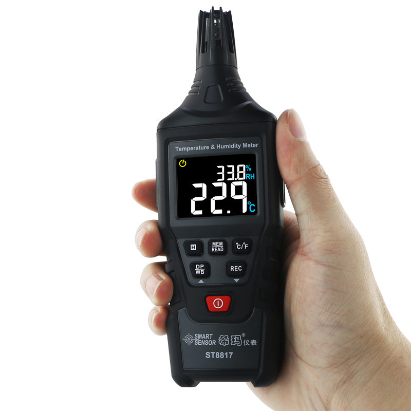 希玛温湿度计手持式露点湿球计测试仪数字式环境测温仪湿度ST8817