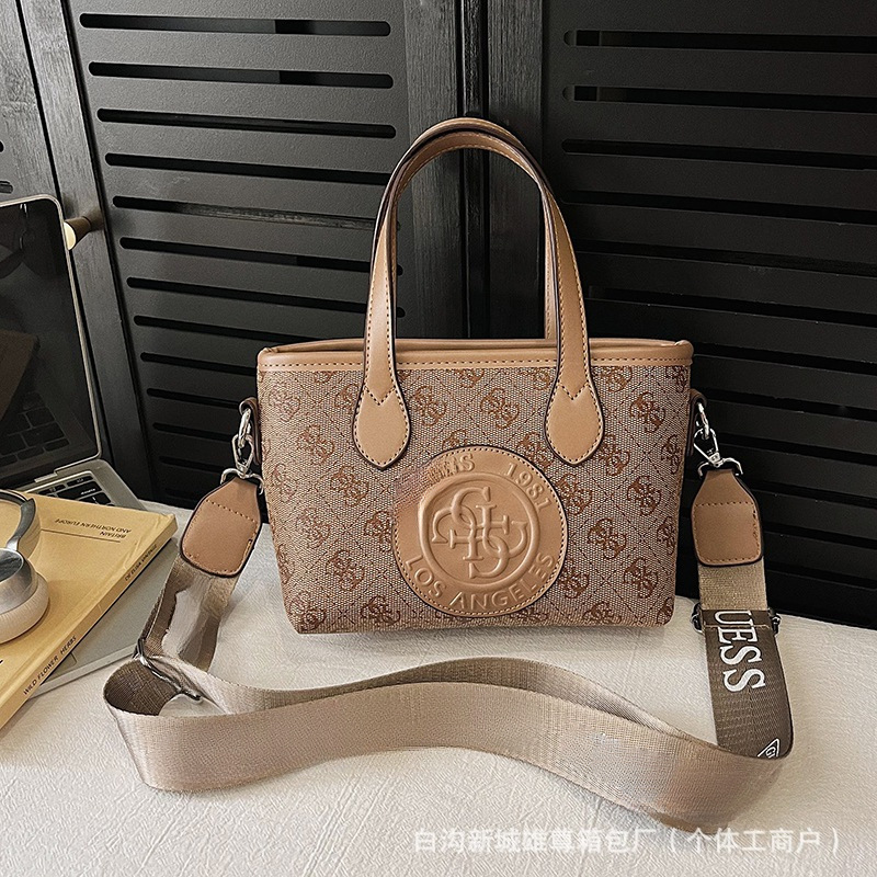 跨境欧美bags2025新款盖家女包印花撞色水桶包洋气单肩斜挎包批发|undefined