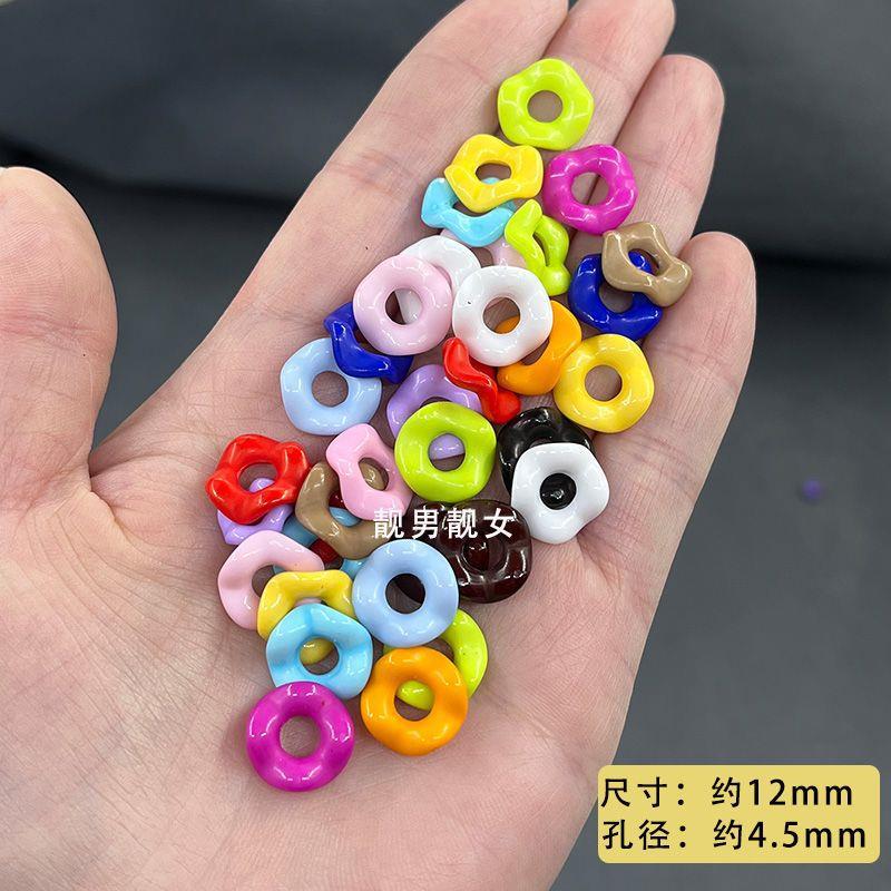 Ondas de laple falda anillo acrílico diy pulsera de cuentas hecha a mano cadena de accesorios accesorios