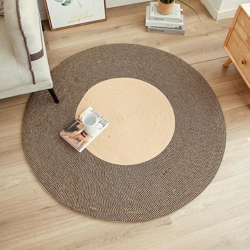 Nordic cotton thread woven floor mat woven blanket foot pad bedside blanket living room coffee table manufacturer carpet commercial simple table mat