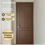 跨境卧室碳晶实木门静音家用生态门套装实木复合门CPL净醛无漆门