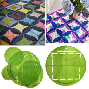 Circle Quilting Template Circular Quilting Template DIY Sewing Patchwork Template Drawing Set Ruler