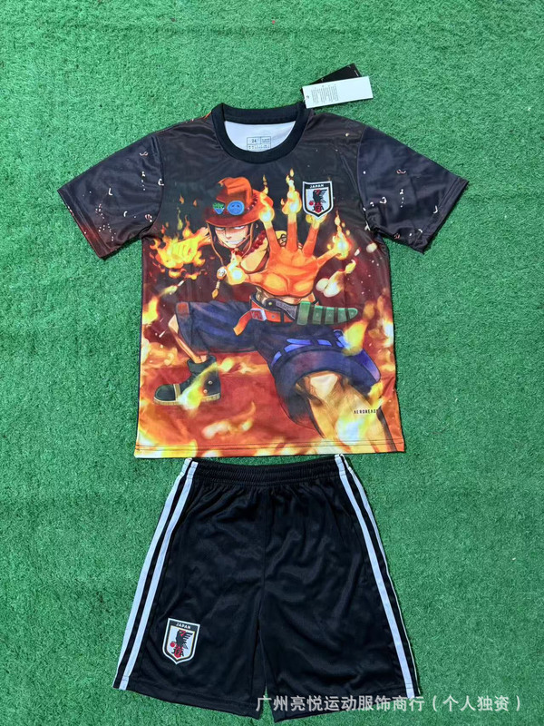 サッカーユニフォーム日本アニメワンピースドラゴンボールナルト超サイヤ人クレヨンしんちゃんシリーズ子供服|undefined