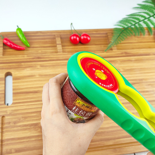 Kitchen multifunctional bottle opener four-in-one can twisting cap artifact labor-saving anti-slip household gadget