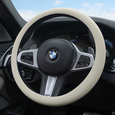 Steering wheel cover – Steering Wheel Cover - beige-anti-slip-and-anti-sweatuniversal-for-cars-default-item