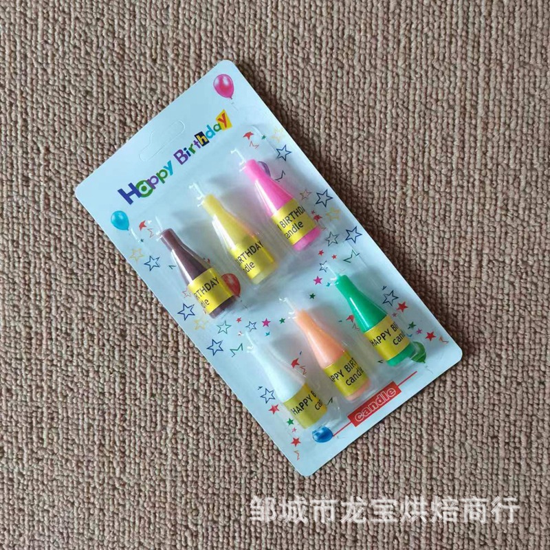 Birthday candle Korean beer wine bottle modeling party baking…