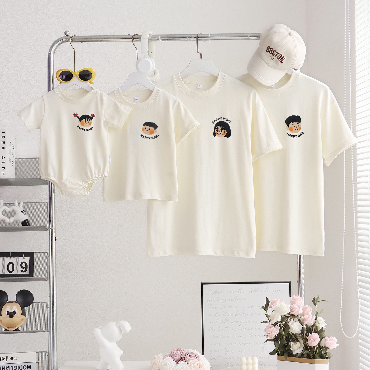 2026 New Family Portrait Photo T-Shirts for a Family of Three or Four, Baby Boys, Baby Girls, Mother and Child, Mother and Daughter, Parent-Child Outfits