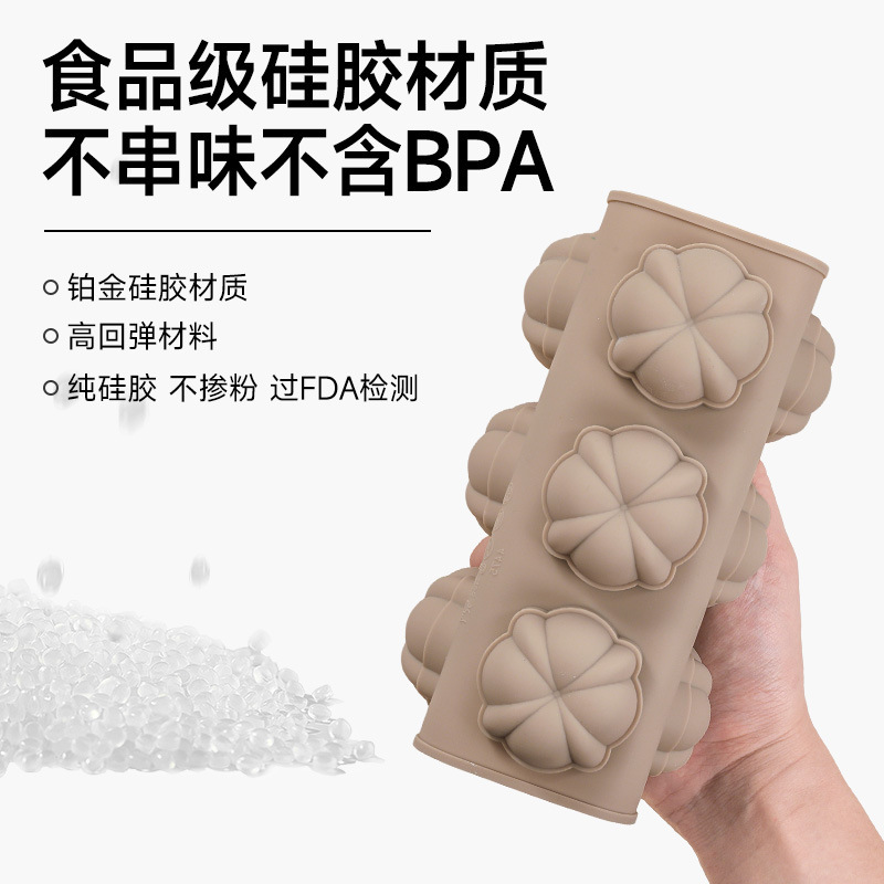 新しい 12 ピースフラワーシェイプムースチョコレート食品グレードのシリコーン型は取り外しが簡単で、高温ベーキングモールドに耐性があります。|undefined