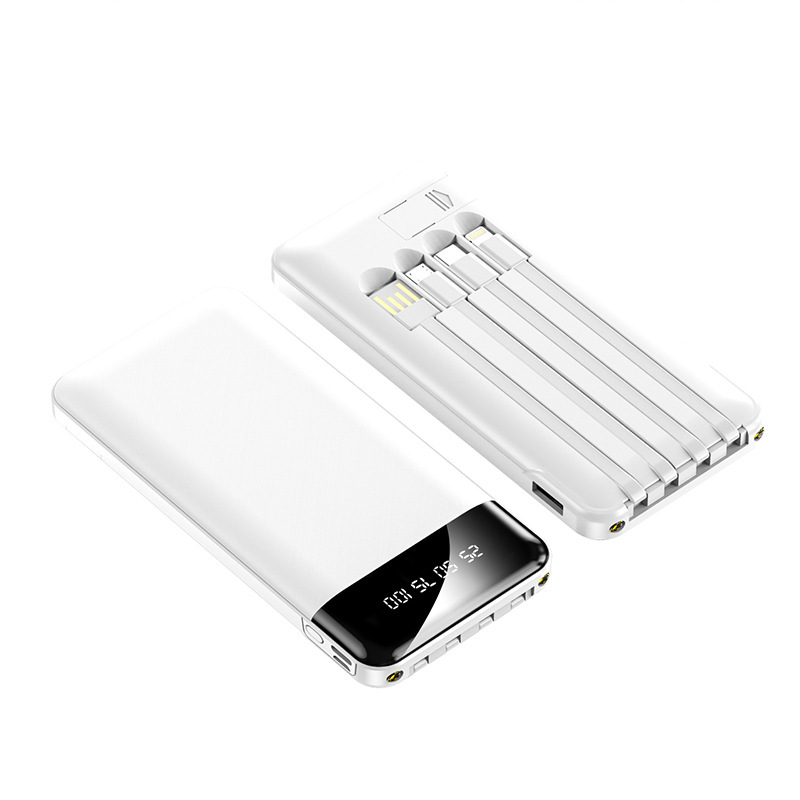 新しい共有ケーブル付きミニ20000ミリアンペア充電宝卸売り移動電源プレゼント印刷lo go|undefined