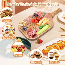 匹克球木炭砧板家用早餐面包托盘便携式熟食牛排披萨托盘