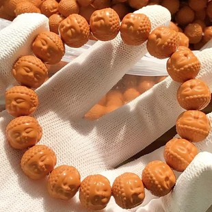 Full product is round monkey head baby Buddha single circle hand string monkey head walnut single circle hand string