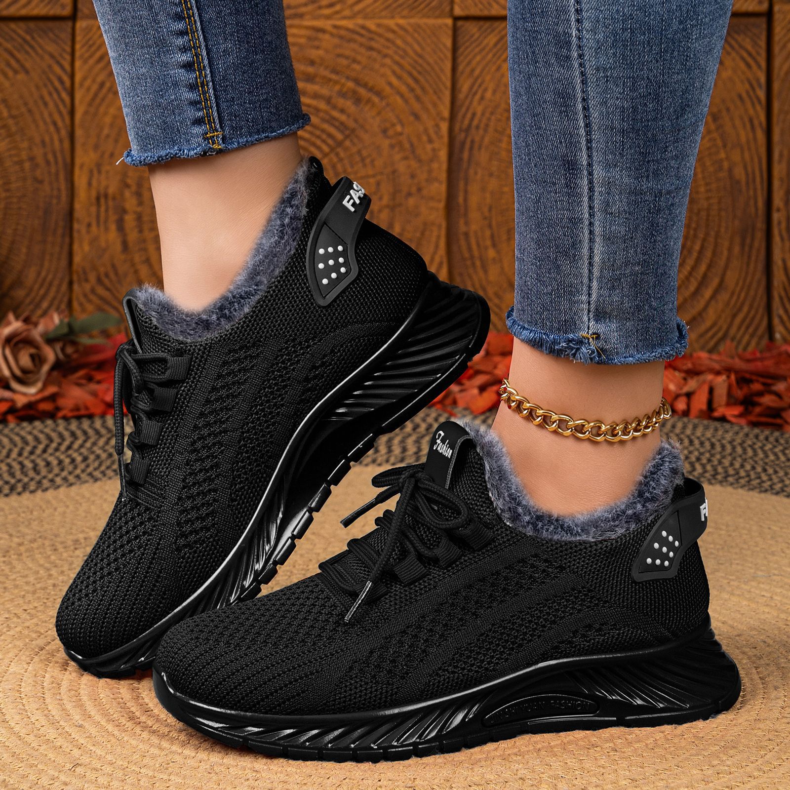 Zapatos de algodón de mujer transfronterizos TEMU más terciopelo grueso calzado de mujer calentamiento ligero y cómodo zapatos casuales al aire libre zapatos de caminar
