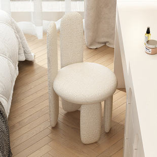 Rabbit Ears chair girls' bedroom dressing table makeup chair master bedroom dining chair makeup stool backrest simple light luxury