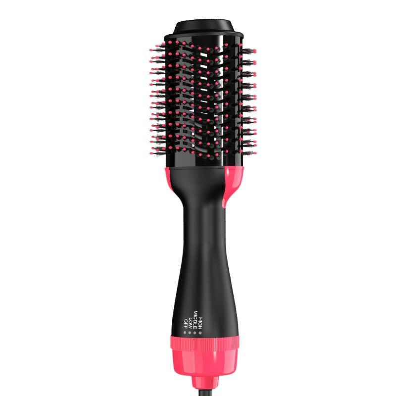 Cepillo de aire caliente 4 en 1, peine alisador y rizador eléctrico para el cabello