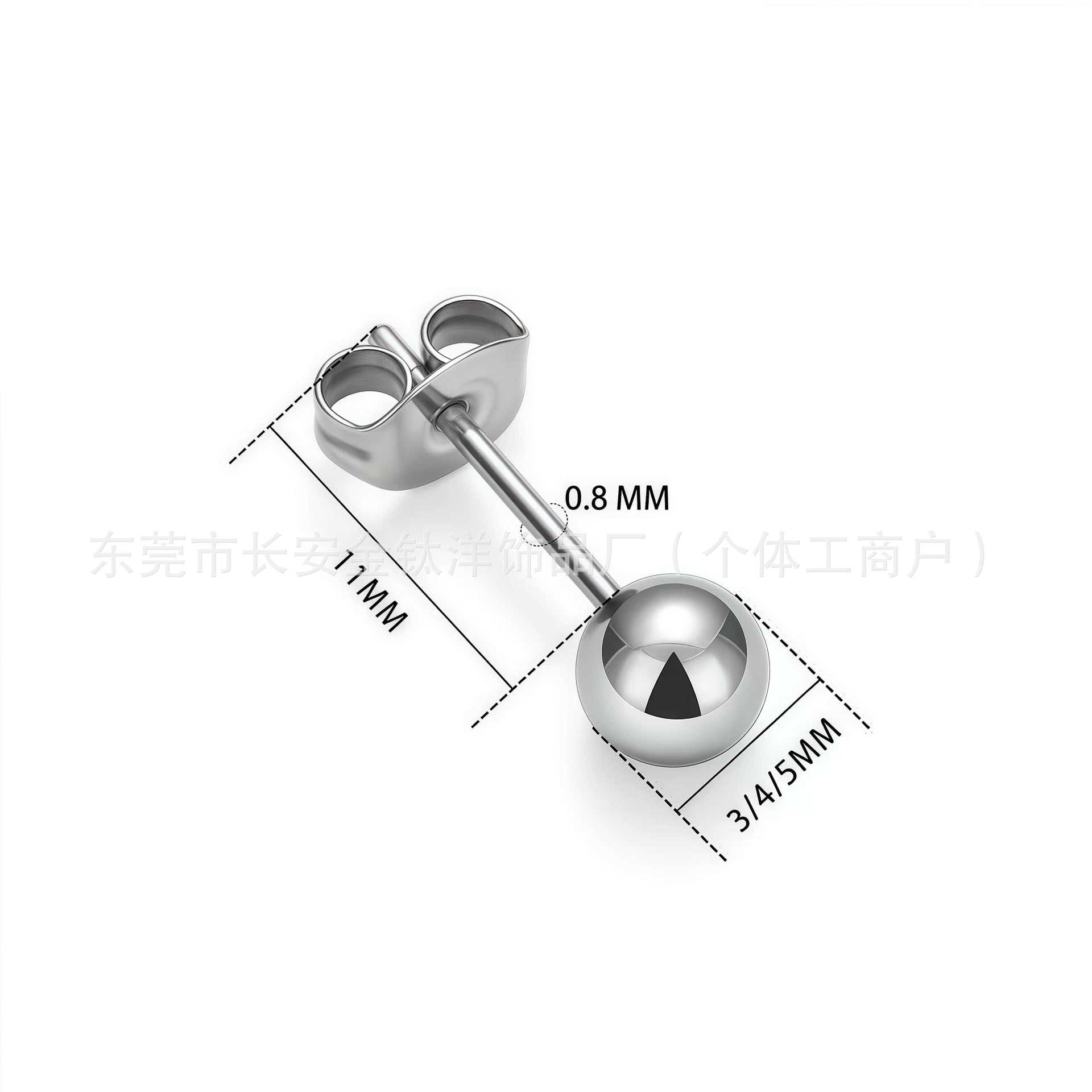 Labret piercing jewelry detail image