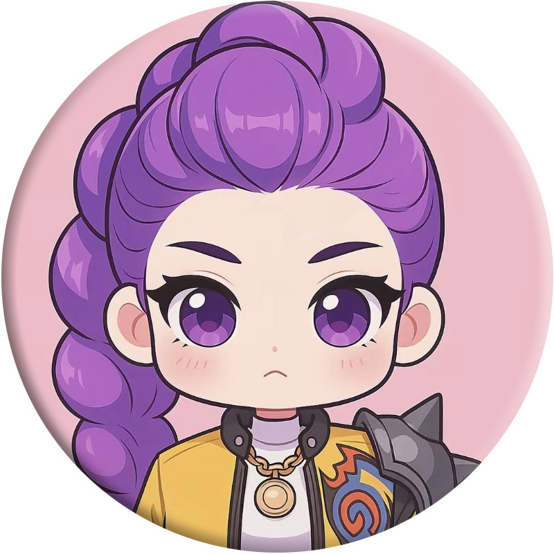 HUNTRIX猎魔女团 卡通马口铁徽章 吧唧 镜子钥匙扣 挂件 周边|undefined