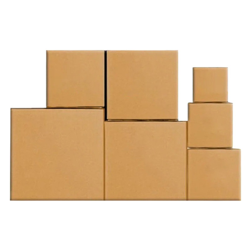 Cartón cuadrado de tres capas de cartón de cinco capas caja grande logística entrega caja de embalaje fijo postal cartón cuadrado