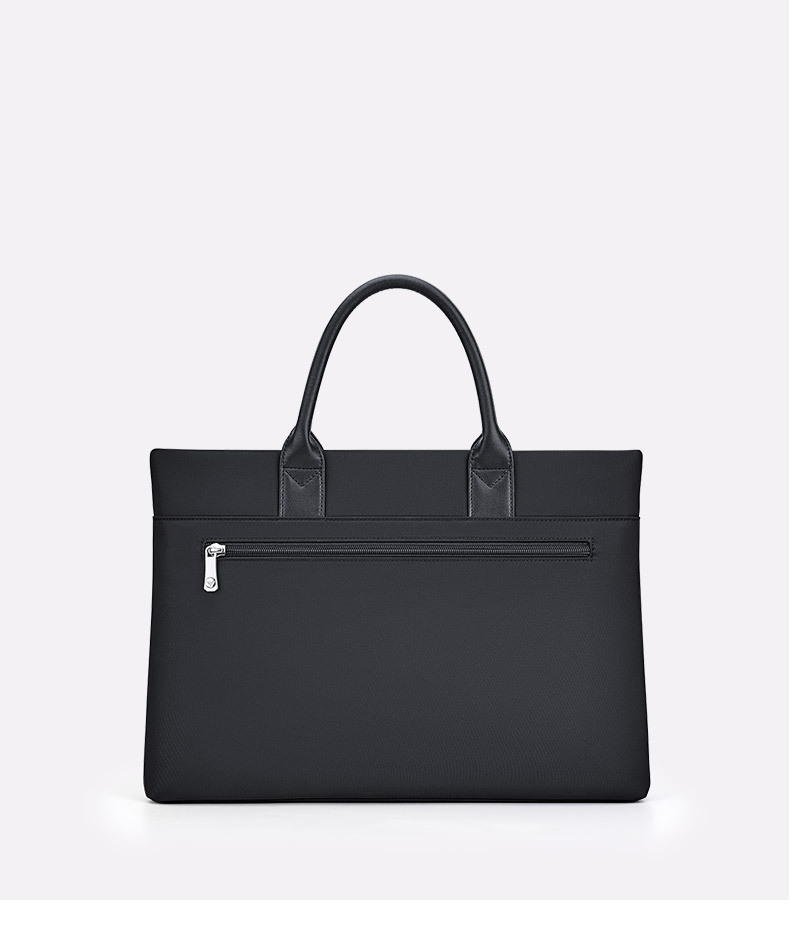 Cặp công sở nam vải Oxford chống thấm, nhiều ngăn đựng laptop 15 inch — Màu đen, màu xanh, Hồng, Màu nâu chi tiết 12