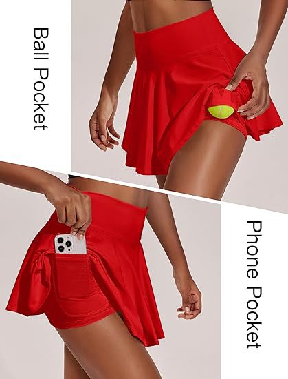 Quick-dry Fitness Yoga Wear, Casual Style Sk-pants For Women, Solid Color Pleated Golf Tennis Sk, Women's Short_ecoleips.com