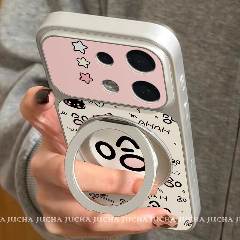 Suitable for Opporeno16Pro Mobile Phone Case, All-Inclusive Anti-Fall Protection, Opporeno15 Design, 14 Female Pink Color, Haha