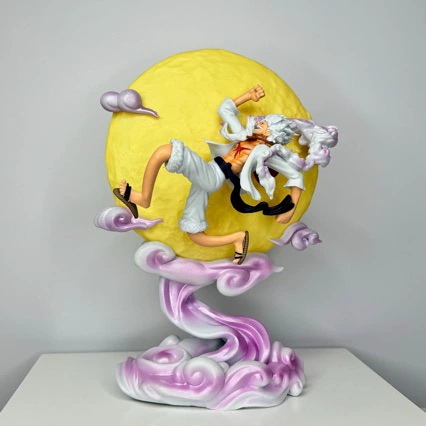 [Original source] Фигура One Piece, Ника Луффи к Луне, Роспаковка анимационная статуя модель Фигура One Piece