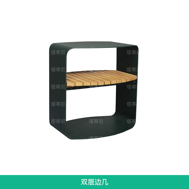 Sofá de madera maciza para exteriores, muebles impermeables y resistentes al sol para jardín o patio, conjunto de sofás de ratán para ocio en villas.