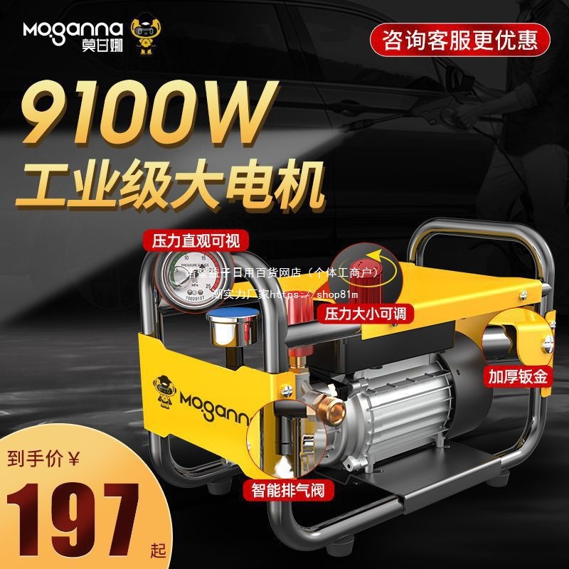 洗车机高压水泵家用小型220V水枪大功率抢便携刷车汽车清洗机直销