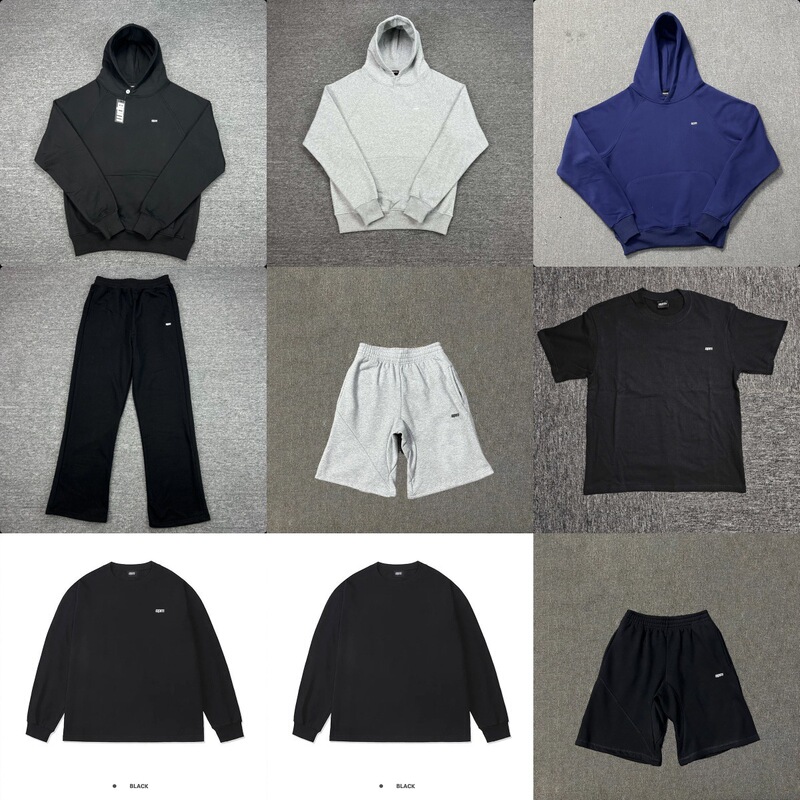 6Pm Logo Embroidered Letter Hip-Hop Fleece-Lined Pullover Hoodie and Long Sweatpants Men's Trendy Sports Suit Jacket Trendy