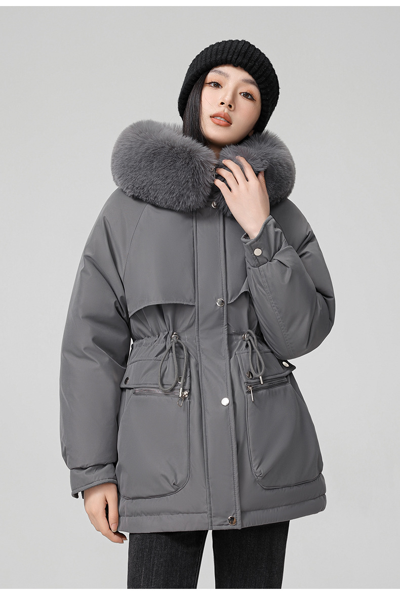 Foreign trade plus veet overcomes women's long 2024 new winter style jacket, slimming and thickening cotton coat, small_voghion.com