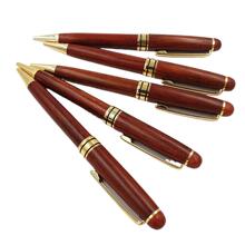 厂家直销长期现货供应红木圆珠笔 转动圆珠笔 批量免费LOGO