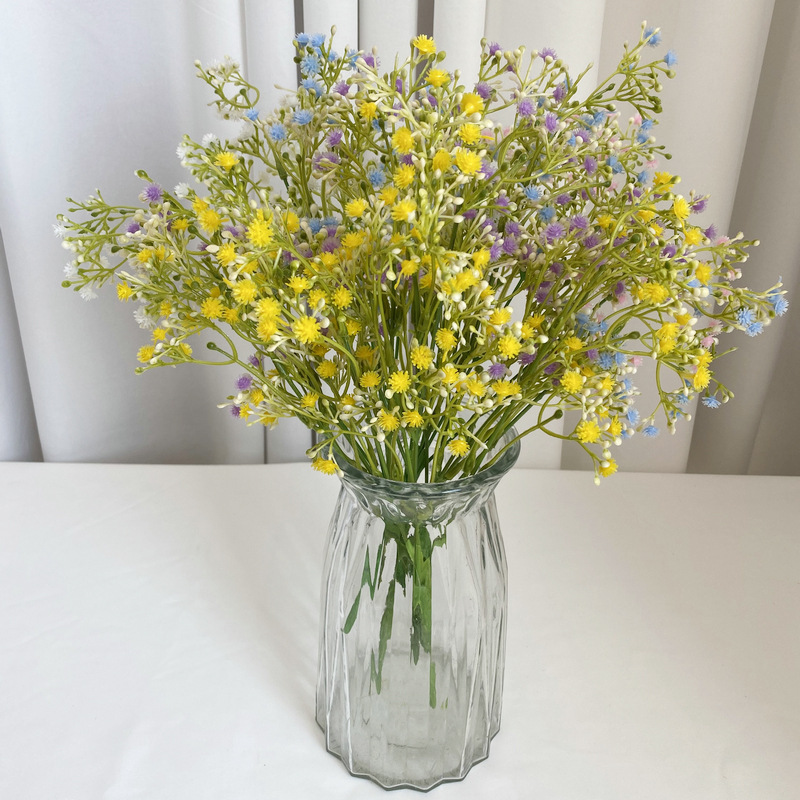 Idílico fresco 5-tenedor 150-cabeza mango pequeño ramo estrellado Estudio de tiro accesorios manojo simulación flores falsas