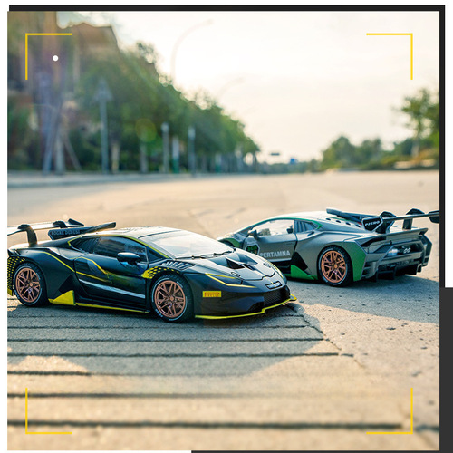 (Solid) 1:32 Lamborghini Alloy Sports Car Metal Accessory Toy Night Market Scenic Area Wholesale