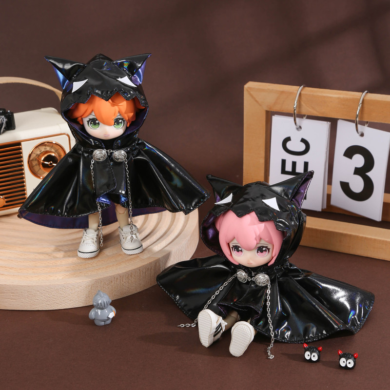 スポット新しい ob11 ベビー服レーザー猫耳マントマントアブ 2 アブ 3 パースルー 12 ポイント bjd|undefined