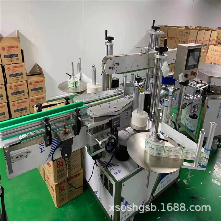 处理二手圆瓶贴标机 双侧面贴标机二手洗衣液瓶贴标机 平面贴标机