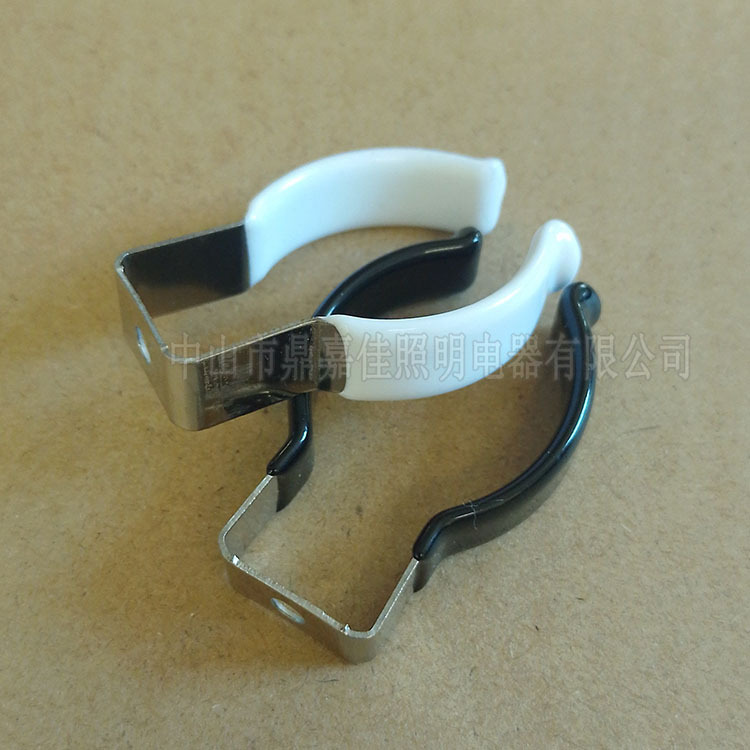 T10 pipe clip T10 plastic-coated lamp tube clip T10 stainless steel plastic-coated lamp tube clip T10 buckle lamp tube buckle