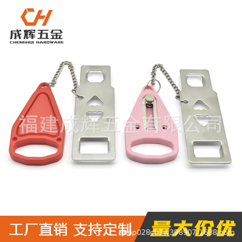 Portable door Lock door blocker dual-use portable door buckle lock hotel apartment top door closer Portable door Lock door blocker dual-use portable door buckle lock hotel apartment top door closer