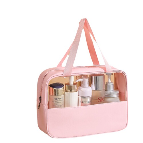 Makeup bag with high-end Instagram style for women,  new cosmetic portable storage large capacity waterproof small wash bag and brush