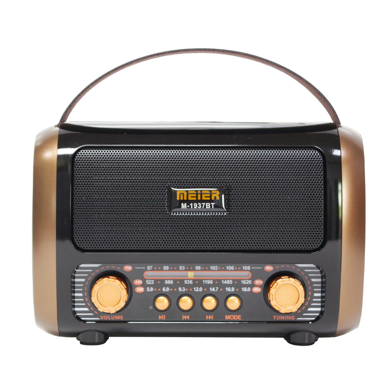 Venta al por mayor transfronteriza nuevo estilo retro sentimiento banda completa FM inalámbrico Bluetooth radio TF tarjeta reproductor de MP3