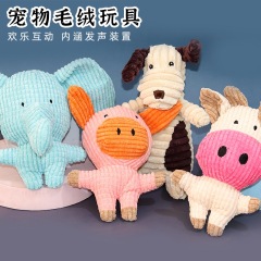 Pet plush toys to grind teeth and relieve boredom, Pomeranian Teddy pet toys, bite-resistant and sound-making manufacturers, wholesale dog toys