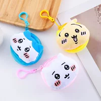 Плюшевый мультфильм Джи Кава сумка для кошельков круглые наушники пара сумки подвески для студентов и детей для хранения небольших сумок