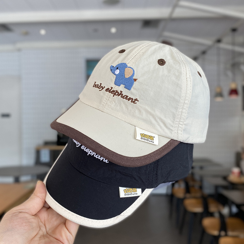 Sombrero de bebé primavera y verano estilo fino de secado rápido sombra del tesoro masculino lengua de pato gorra de béisbol protector solar para niños verano dibujos animados niños verano