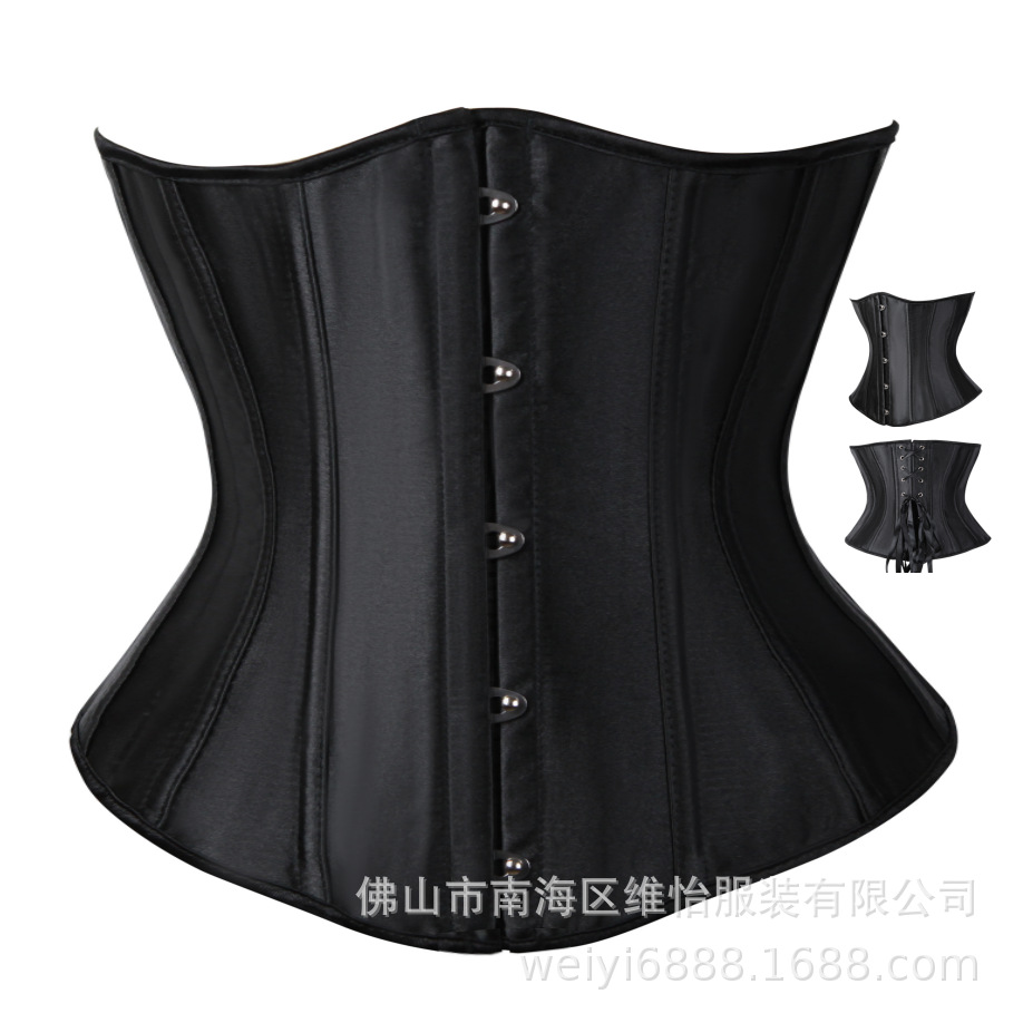 Corsé, AliExpress caliente-Venta de suministro transfronterizo, tela de satén, corsé de la Corte