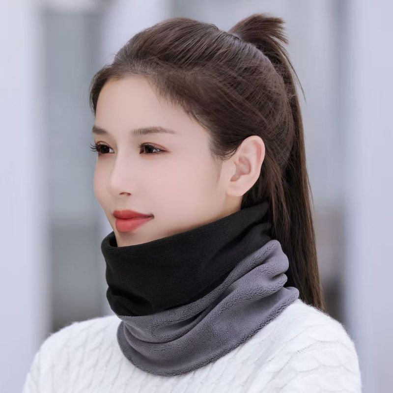 新款围脖冬季保暖脖套围巾女士加绒加厚面罩护颈椎脖子套春秋男|undefined
