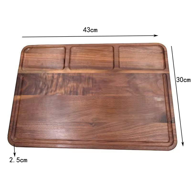 Tabla de corte de madera multifuncional doméstica con fregadero de corriente tabla de corte de verduras creativa snack bandeja de queso tabla de queso