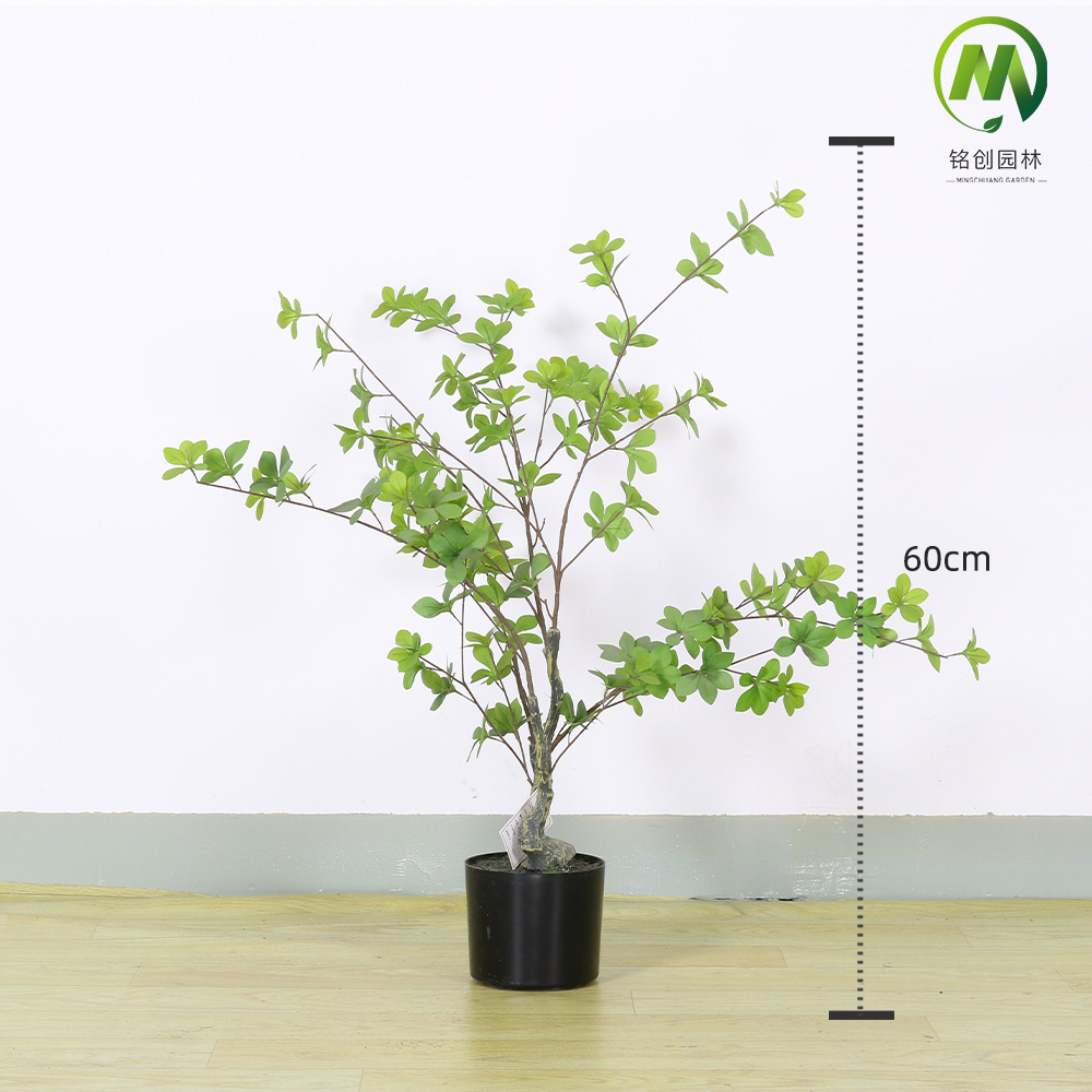 Escenografía de estilo nórdico Simulación de plantas verdes Plantas en macetas Centro comercial Simulación de decoración suave Plantas verdes falsas