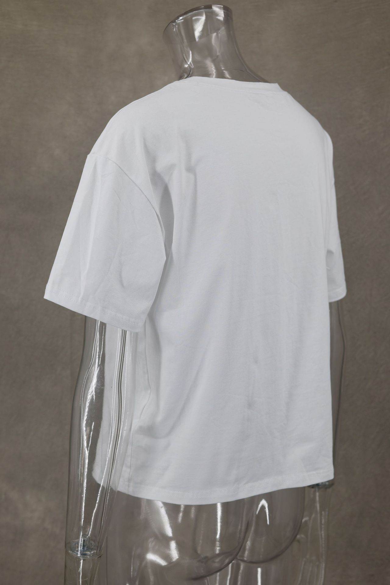 140g Weight Short Sleeve Sleeve Length Pullovers Placket Type Regular Sleeve Sleeve Type Polyester Fabric Type Regular Top Length T-shirt Tops Type Daily Occasion Round Neck Neckline Loose Fit Type Flower Pattern Summer Season Women's Gender Casual Style Wholesale Women's Casual Flower Short Sleeve T-Shirts 3