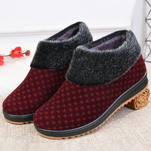 冬季老北京布鞋女老人中老年棉鞋加厚保暖加绒奶奶妈妈棉鞋大棉鞋