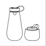 硅胶可折叠水杯可压缩水瓶可伸缩杯运动旅行便携式大肚杯户外水壶